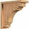 Ekena Millwork Pescadero Smooth Corbel w/Backplate, Western Red Cedar, 5 1/2"W x 14"D x 14"H COR06X14X14PEC01SWR - alternate 1